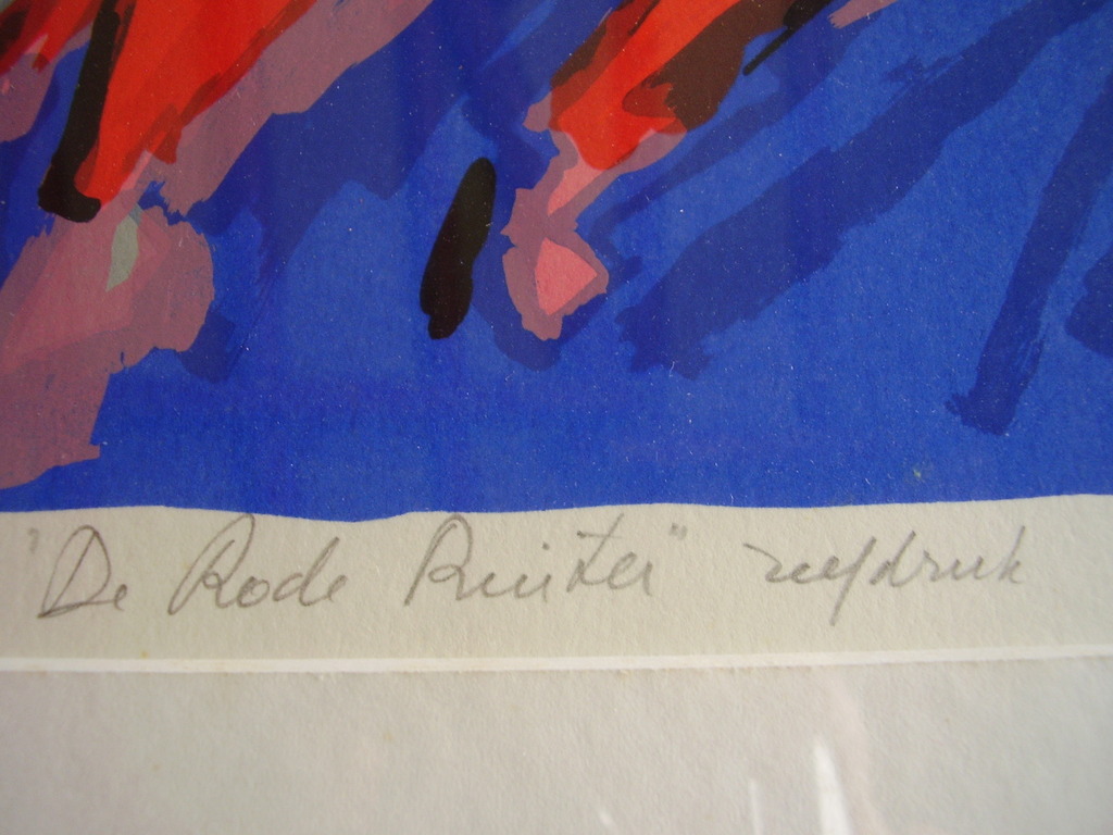 Frank Rosen: Zeefdruk, De rode ruiter, 1992 kopen? Bied vanaf 40!