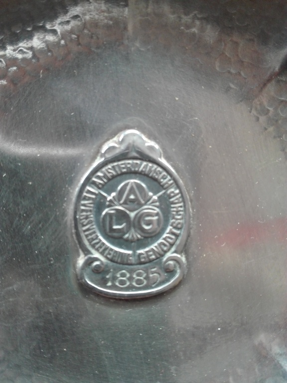 Design door SOLA, zwaar verzilverde asbak 1885, jugendstil? kopen? Bied vanaf 1!