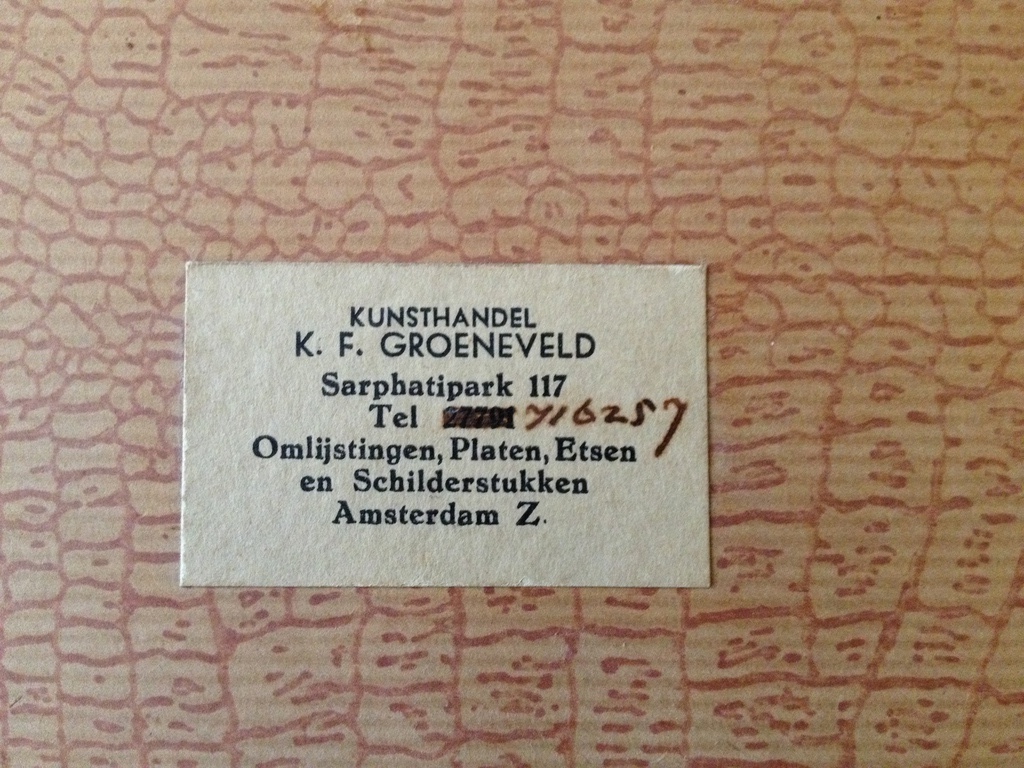 Onbekende kunstenaar: Motief “Bedelaars”, linosnede, 1954 kopen? Bied vanaf 1!