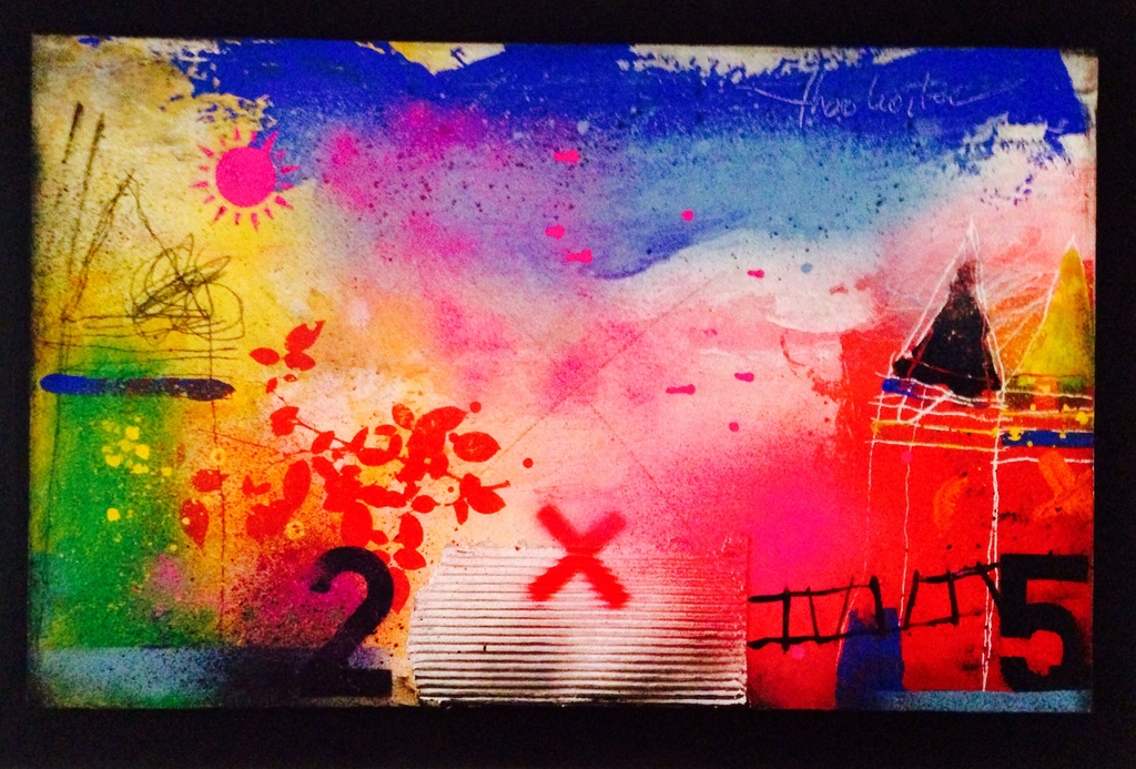 Theo koster, gemengde techniek, slow train blues. kopen? Bied vanaf 1!