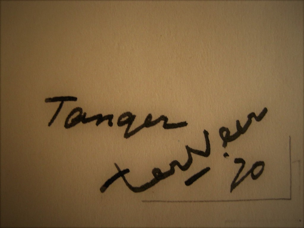 Oude Orientaalse inkt tekening "Tunesie Tanger" door Jan ter Veer (1895-1970)  kopen? Bied vanaf 1!