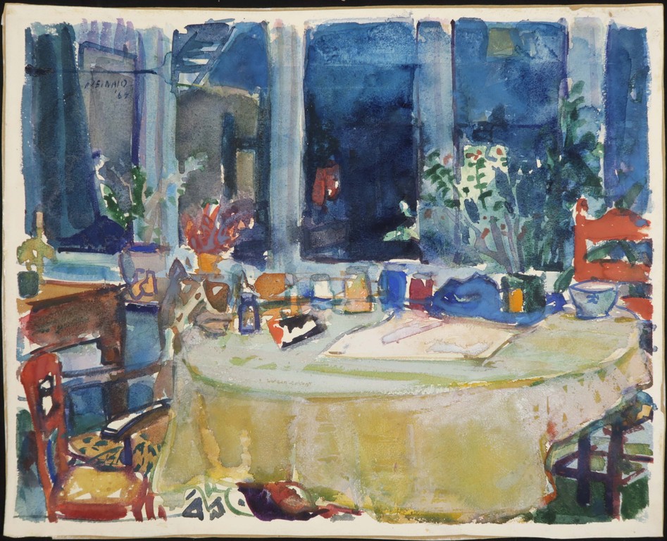 Reinald van den Steene: Aquarel, Zonder titel kopen? Bied vanaf 20!