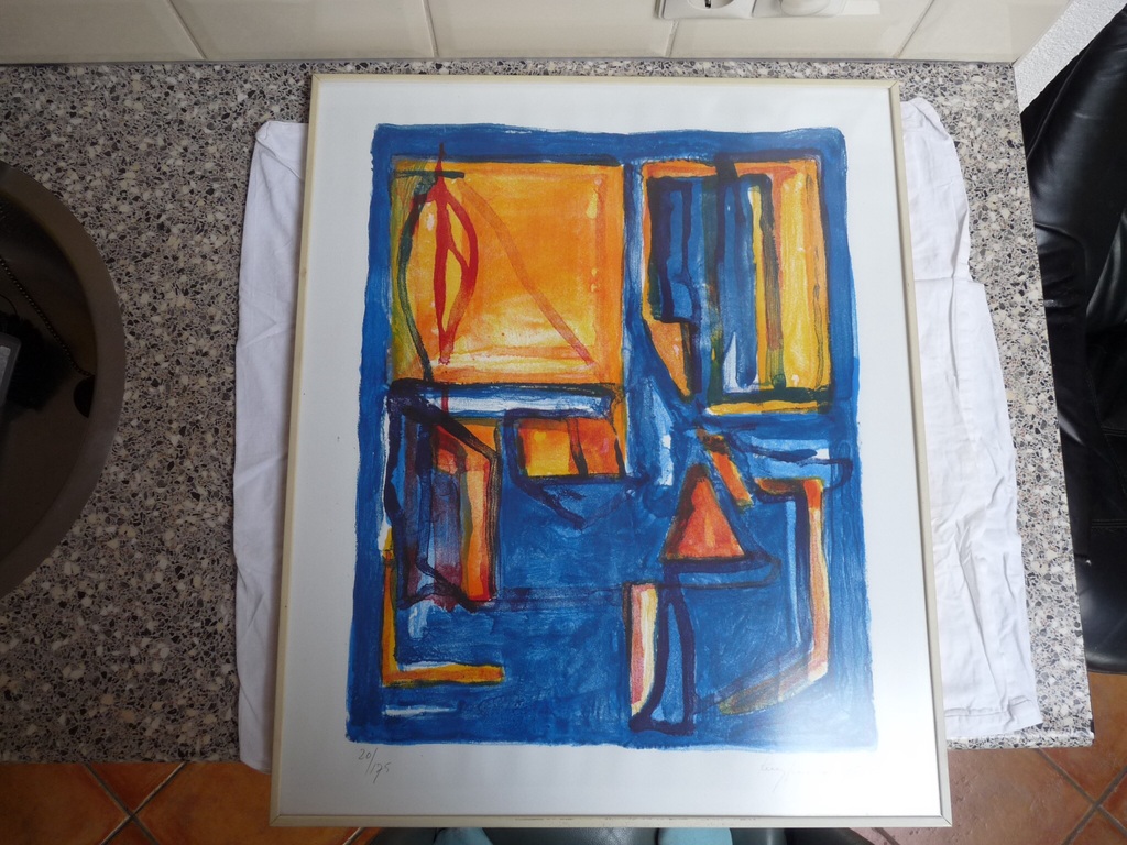 Mooie zeefdruk gesigneerd verkocht voor € 70!