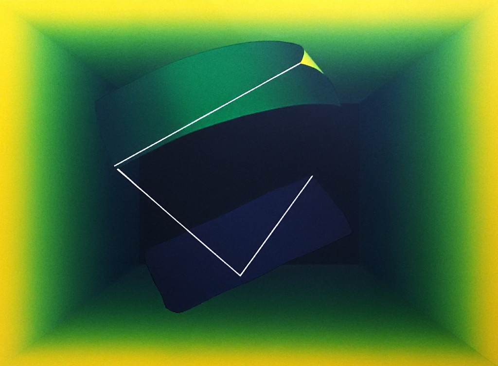 Kenji Nagai - Harmonisch abstract, zeefdruk (groot) verkocht voor € 75!