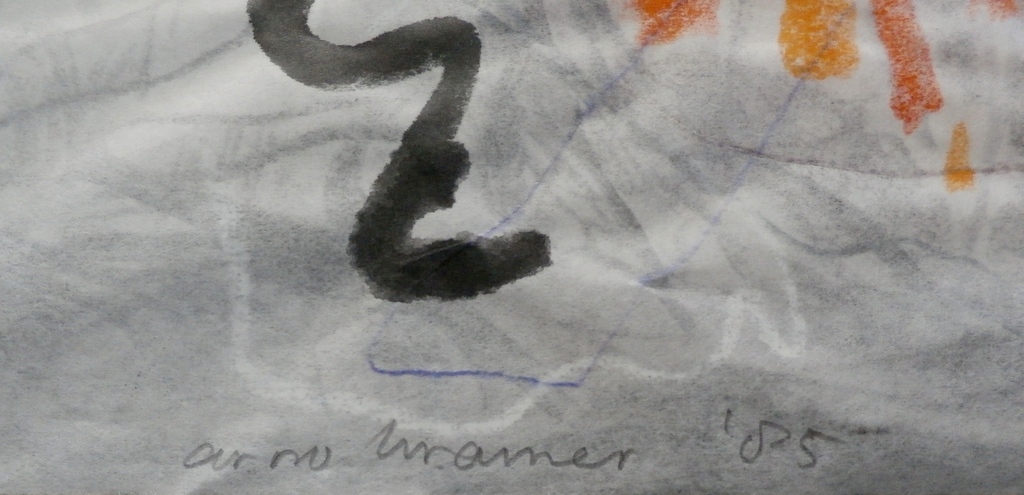 Arno Kramer - tekening - gesigneerd - 1985 kopen? Bied vanaf 50!