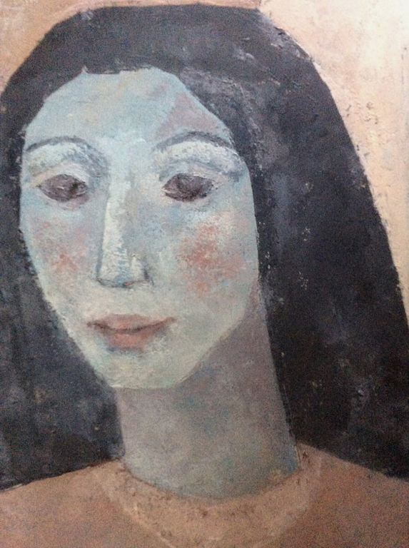 Irene Joffroy - Portret van vrouw - olieverf op papier, gesigneerd, 1973 kopen? Bied vanaf 125!