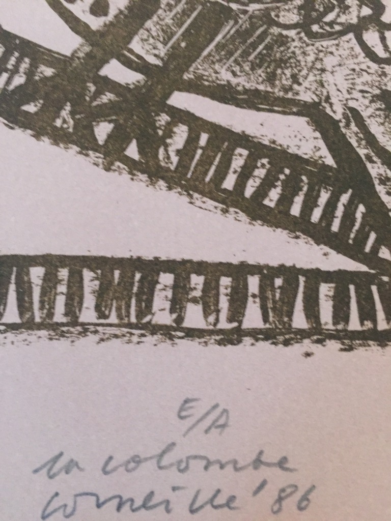 CORNEILLE ( COBRA ) EA zeefdruk 1986 in colombe kopen? Bied vanaf 1!