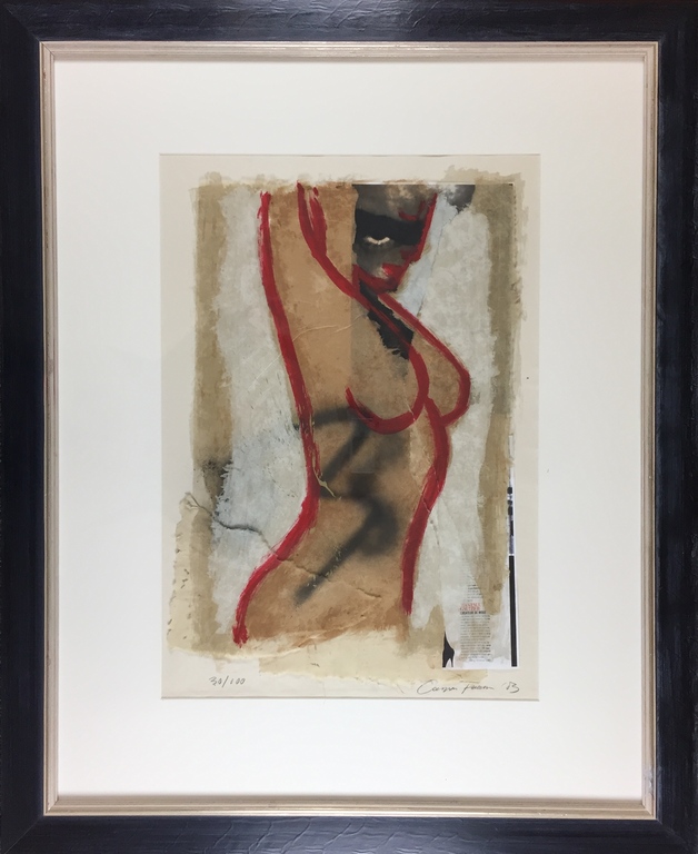 Casper Faassen, zeefdruk/collage, 'Desnudo', 2003 kopen? Bied vanaf 349!