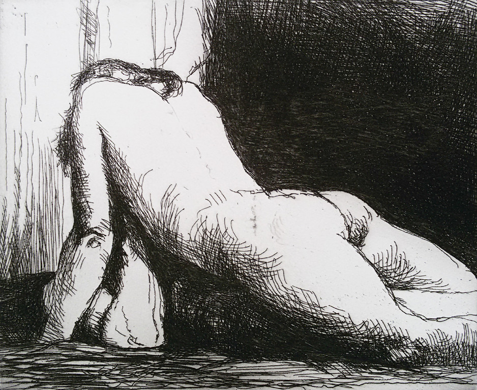 Aat Veldhoen - Copulerend paar, ets verkocht voor € 225!