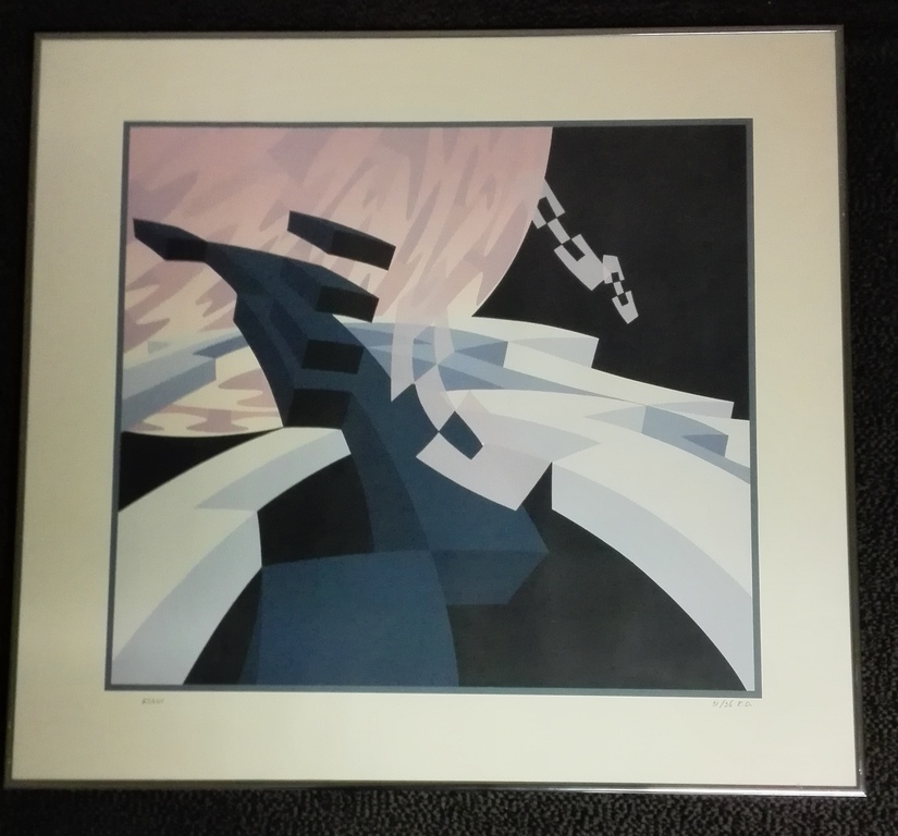 Hans Klaui, zonder titel, zeefdruk verkocht voor € 35!