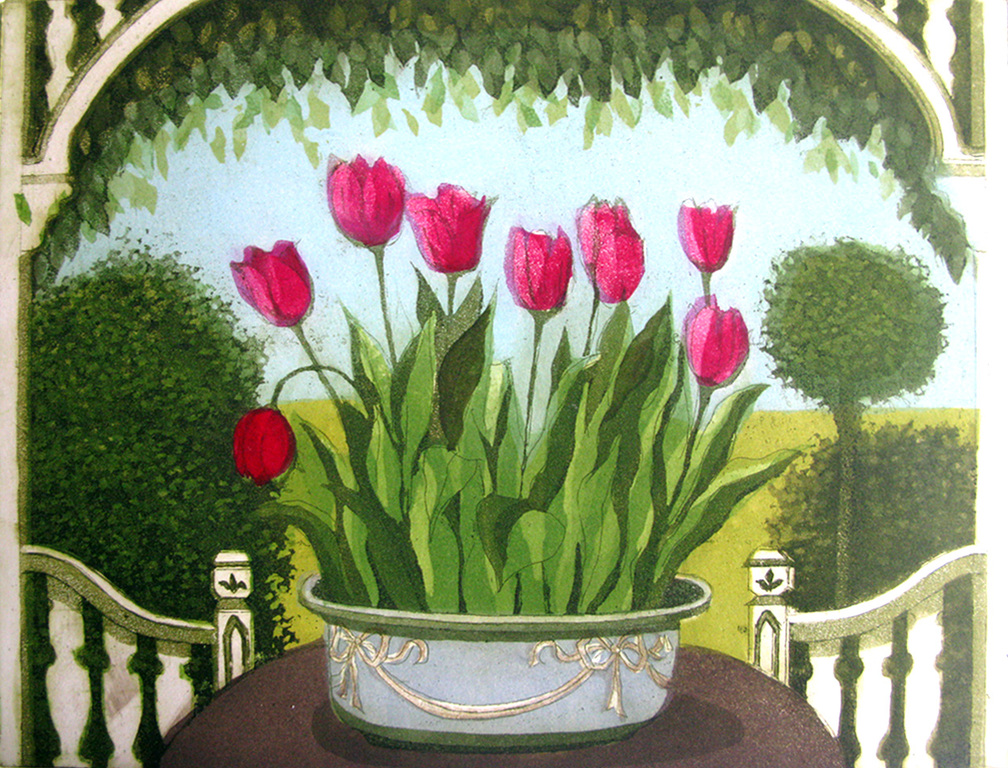 Laetitia de Haas (1948) - TULPEN - kleurets verkocht voor € 40!