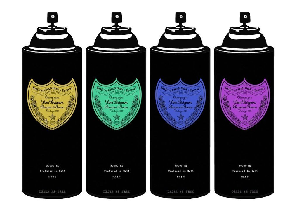 DEATH NYC - Large Print Painting "4 Drunk Sprays" Signed Numbered with COA kopen? Bied vanaf 1!