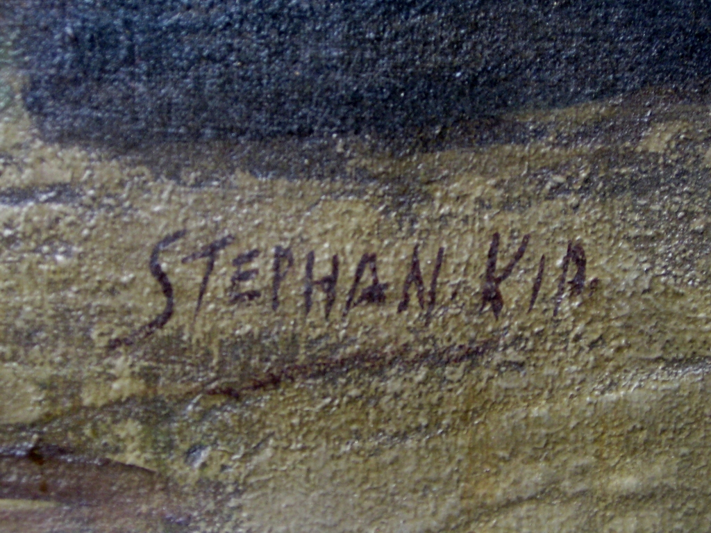 Stephan Kip (1914-1981) - Bruggetje over vaart, omgeving Hilversum kopen? Bied vanaf 85!