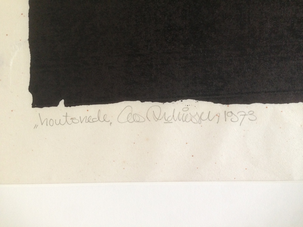 Cees Andriessen: Houtsnede, Houtsnede 1973 kopen? Bied vanaf 40!