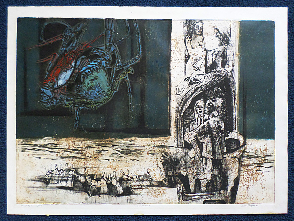 Ru van Rossem â�� Het getij I, aquatint ets met reliÃ«fdruk kopen? Bied vanaf 175!