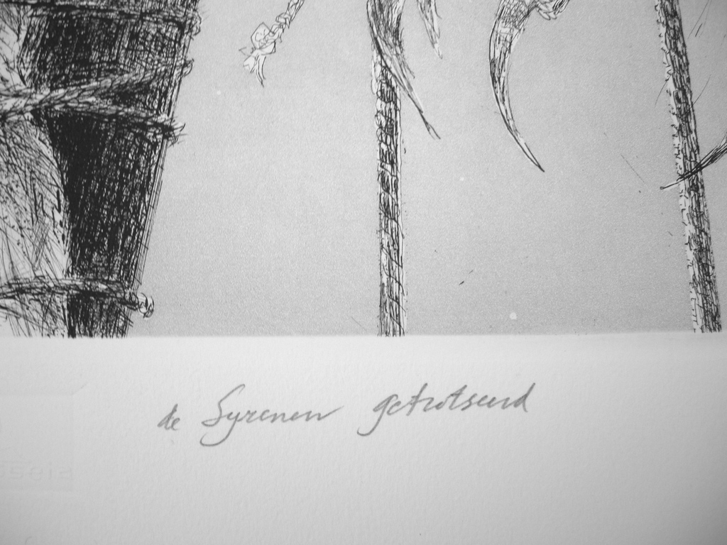 Piet Klaasse, ets, aquatint: de Syrenen getrotseerd kopen? Bied vanaf 25!