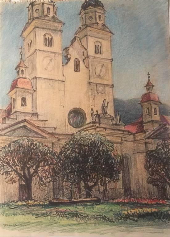 Onbekende Kunstenaar - Krijt op papier - Zonder Titel. kopen? Bied vanaf 1!