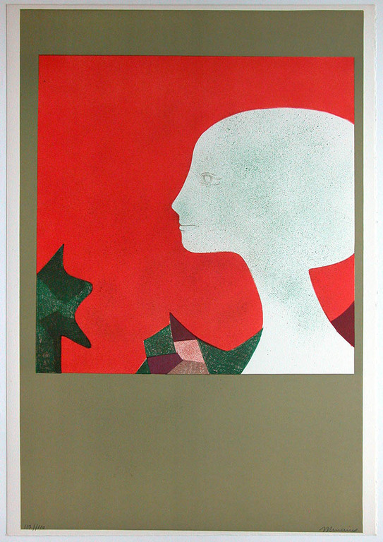 André Minaux, ‘Profil de jeune fille’ - handgesigneerde litho – oplage 120 kopen? Bied vanaf 69!