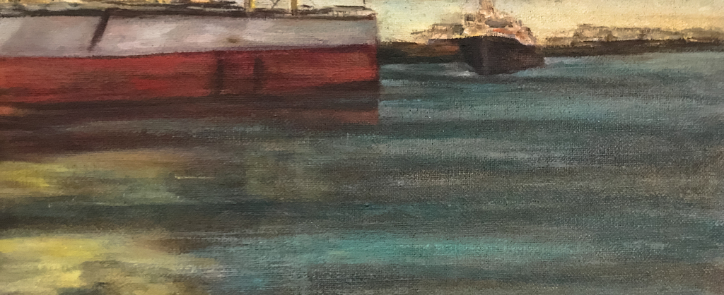 Onbekend (20e eeuw) - Haven Van Antwerpen - Olie op doek kopen? Bied vanaf 1!