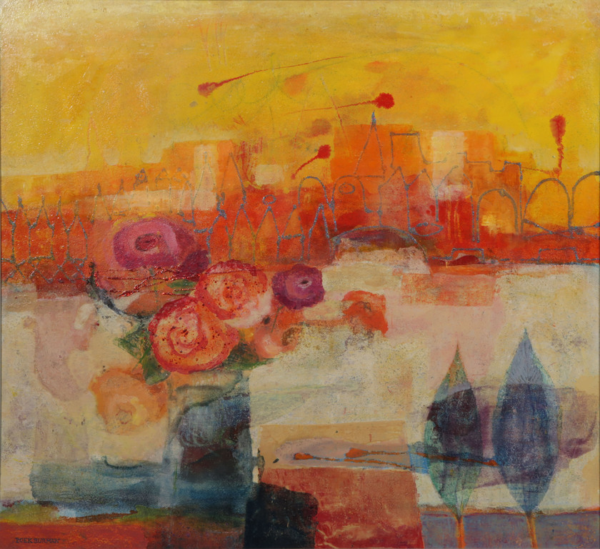 Poek Burmann: Olieverf op board, Ouvre ta fenetre.. - Ingelijst kopen? Bied vanaf 225!