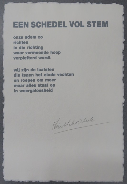 Corneille: Map met gedichten van Bert Schierbeek, Een schedel vol stem kopen? Bied vanaf 1!