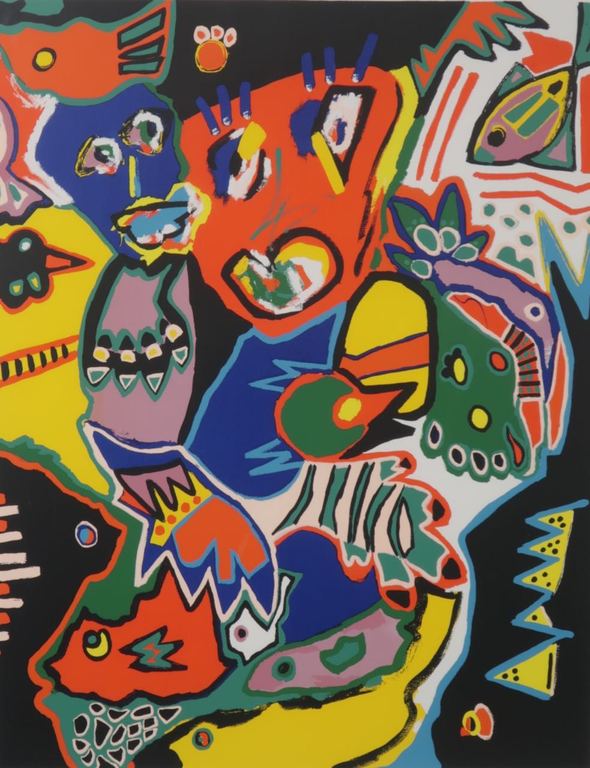 Marianne Naerebout: Zeefdruk, African Jungle - Ingelijst (groot) kopen? Bied vanaf 80!