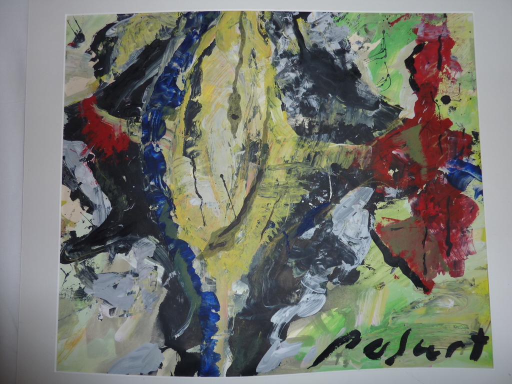 Abstract werk van Michel Pol  "POLART" verkocht voor € 35!
