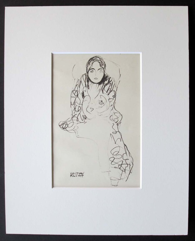 Gustav Klimt -Frederike Maria Beer -antiquarische Lithographie naar een te verkocht voor € 79!