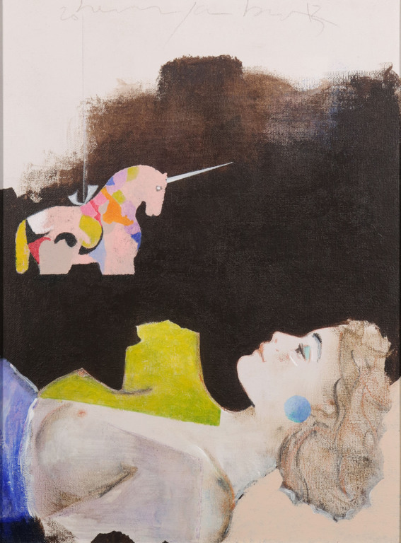 Herman Jan Bosch: Gemengde techniek op doek, 600 B.C... - Ingelijst kopen? Bied vanaf 40!