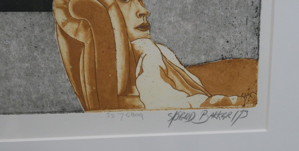 Sjoerd Bakker: Ets, Hooi - Ingelijst kopen? Bied vanaf 50!