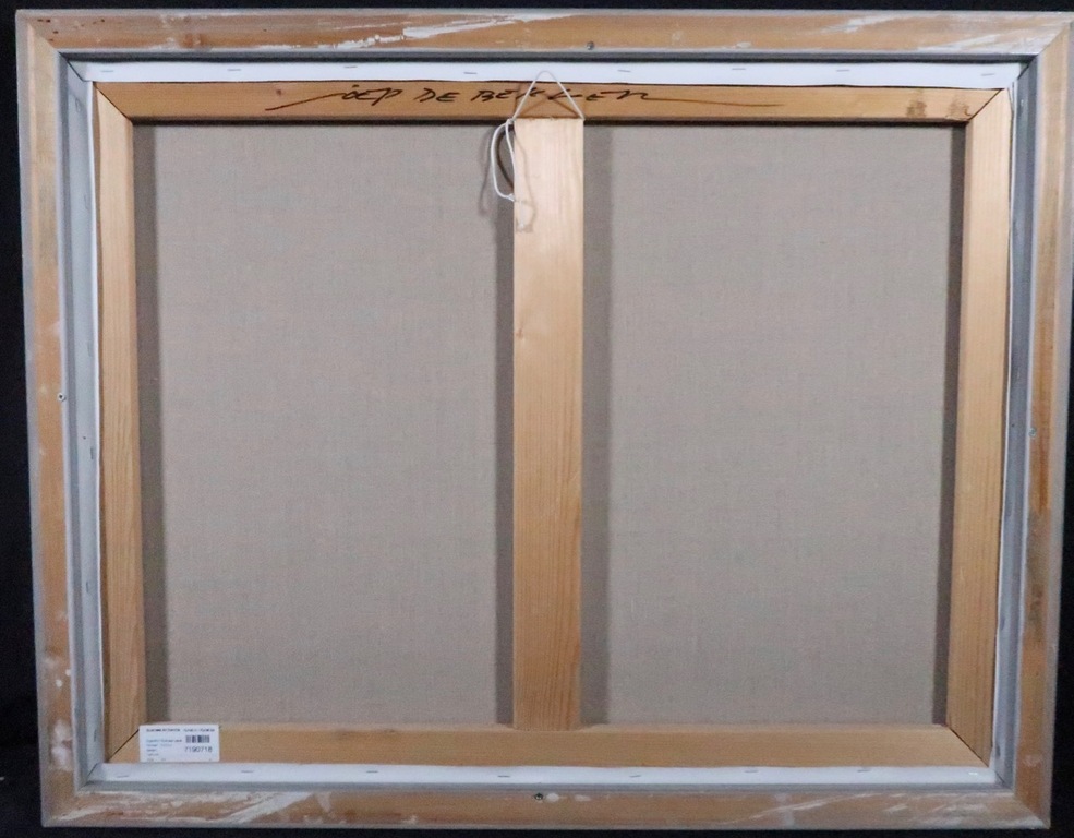 Joep de Bekker: Olieverf op doek, Z.T. Rood - Ingelijst  kopen? Bied vanaf 100!