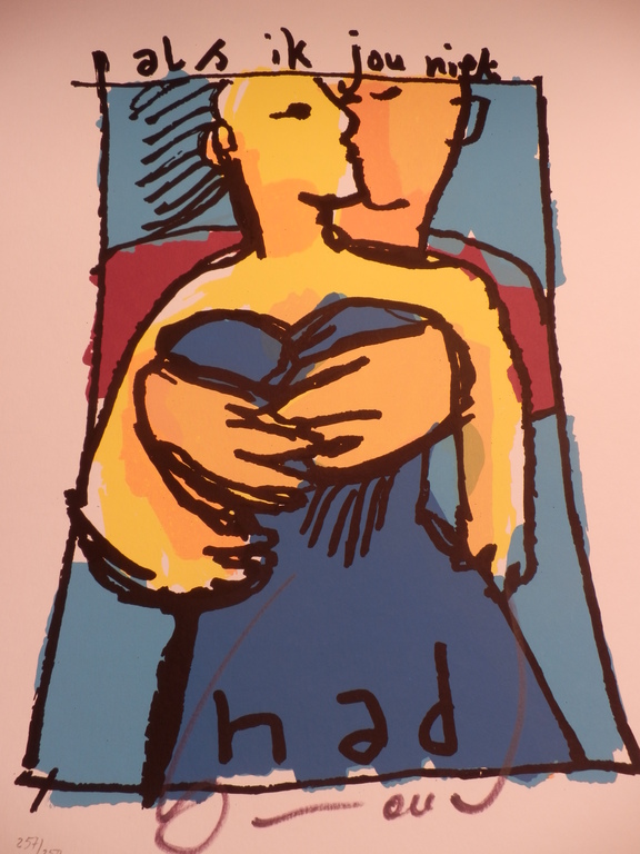 HERMAN BROOD, Gelimiteerde en HANDGESIGNEERDE GR Zeefdruk ALS IK JOU NIET HAD verkocht voor € 160!