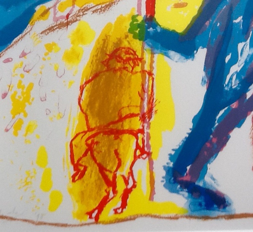 Pieter Defesche,zeefdruk, oplage HC 20, in Barth lijst met passe-partout kopen? Bied vanaf 85!