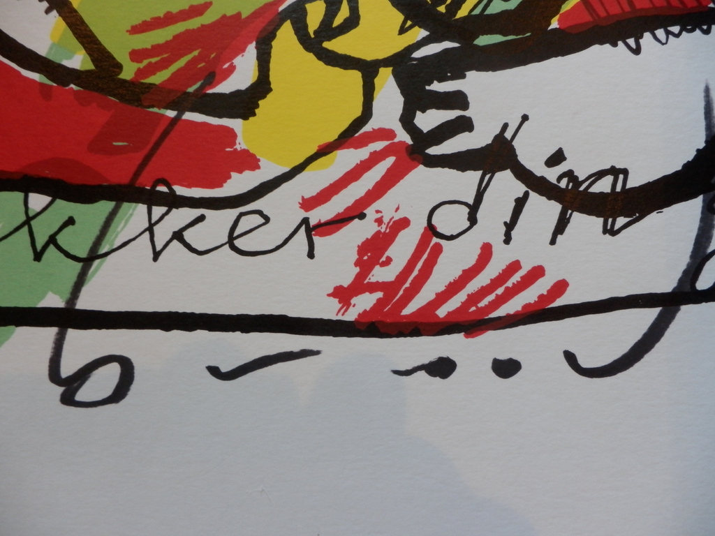 HERMAN BROOD Grote HANDGESIGNEERDE Zeefdruk  LEKKER DING kopen? Bied vanaf 125!