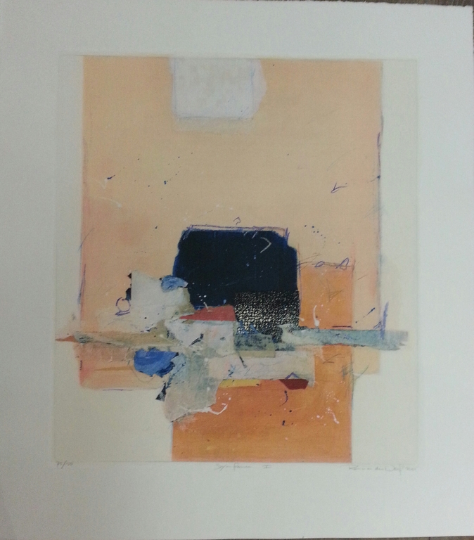 Ron van der Werf, zeefdruk op papier, titel: kopen? Bied vanaf 20!