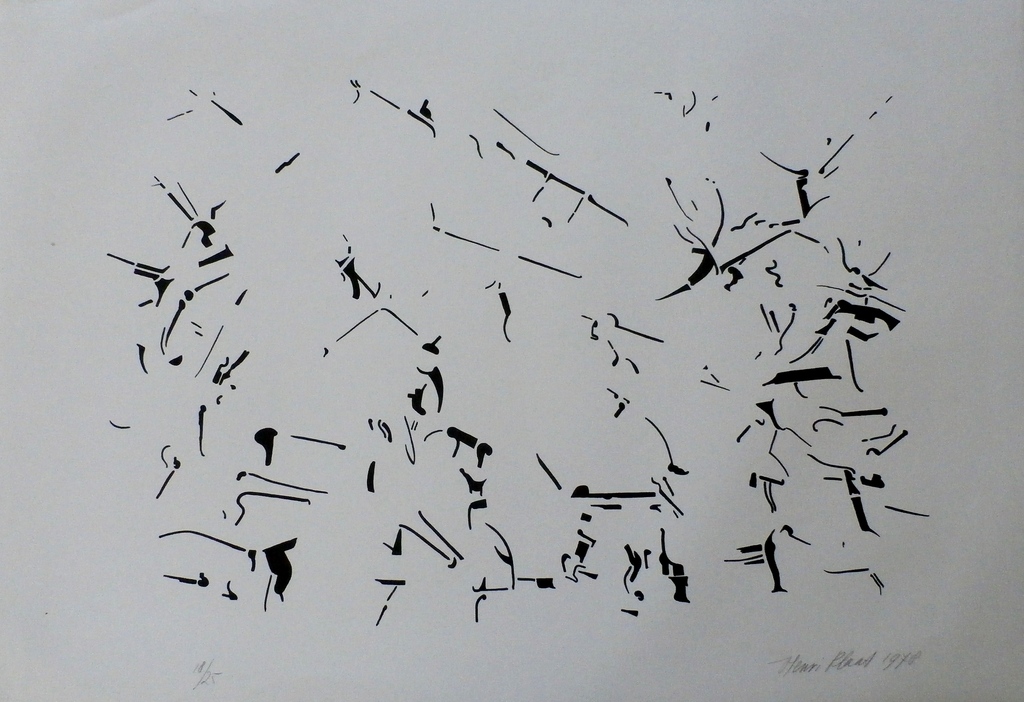 Henri Plaat - litho - 1978 - groot! verkocht voor € 60!