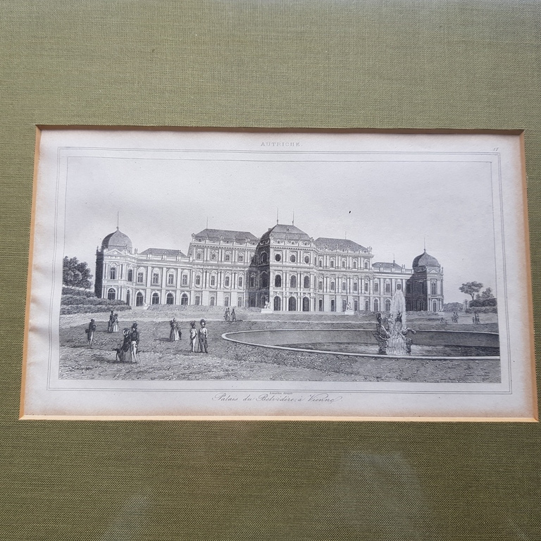 Autriche palais du belvedere a vienne lemaitre dir Gravure Jaar 18e eeuw, 17e kopen? Bied vanaf 1!