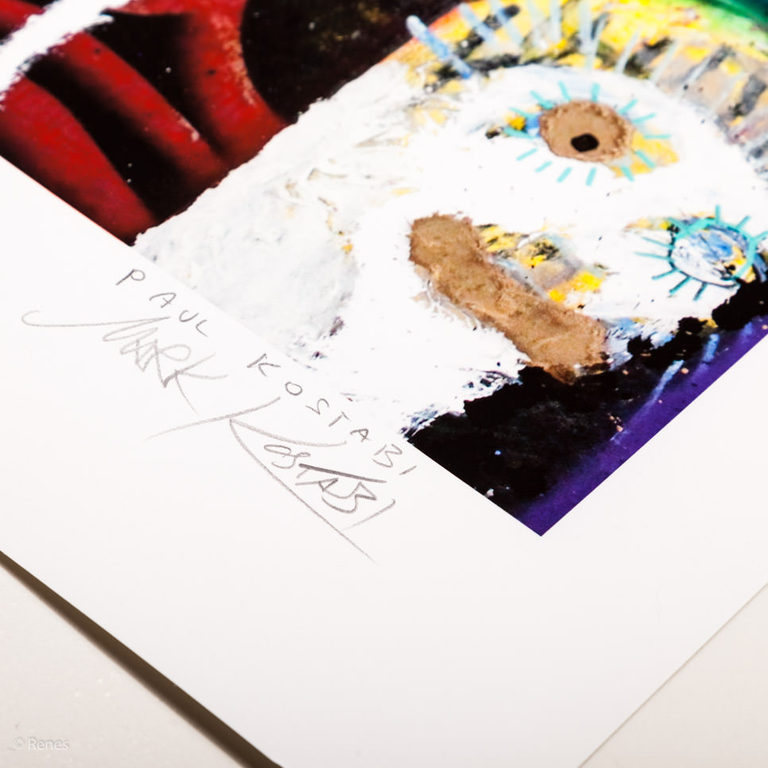 Mark Kostabi & Paul Kostabi 'Facing the future' - giclée, 50 ex, gesigneerd kopen? Bied vanaf 125!