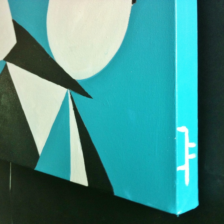 "Composition with TQ # 01-John Foppen - Olieverf/3D Canvas - Gesign.Unica. kopen? Bied vanaf 169!