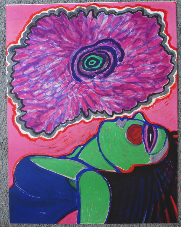 Corneille, litho uit 1981. titel: Ivresse libre. oplage 125/200. verkocht voor € 250!