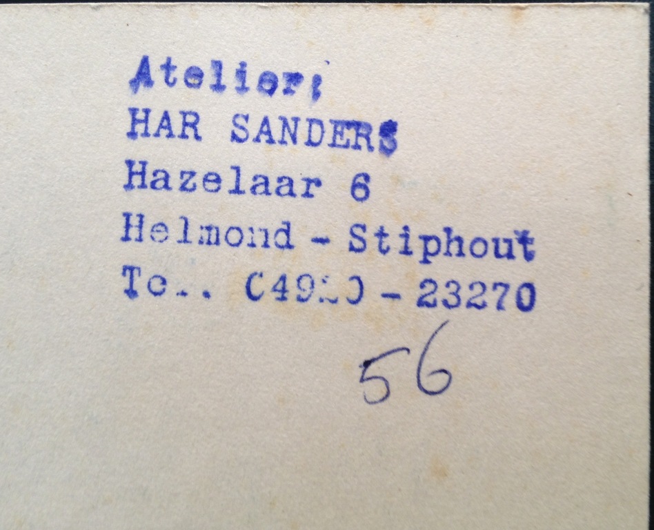 Har Sanders, zeefdruk, "De Stop", 1972 kopen? Bied vanaf 75!