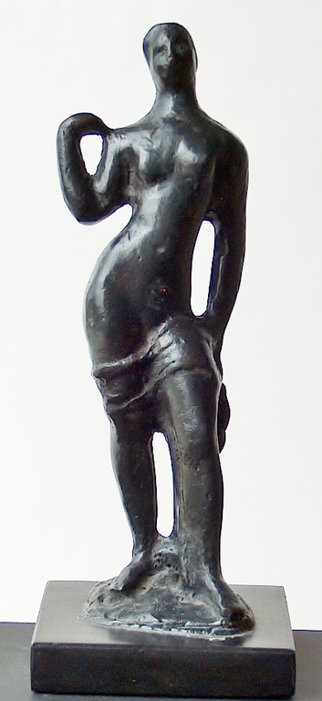 Charlotte van Pallandt - brons - staand met draperie -  kopen? Bied vanaf 600!