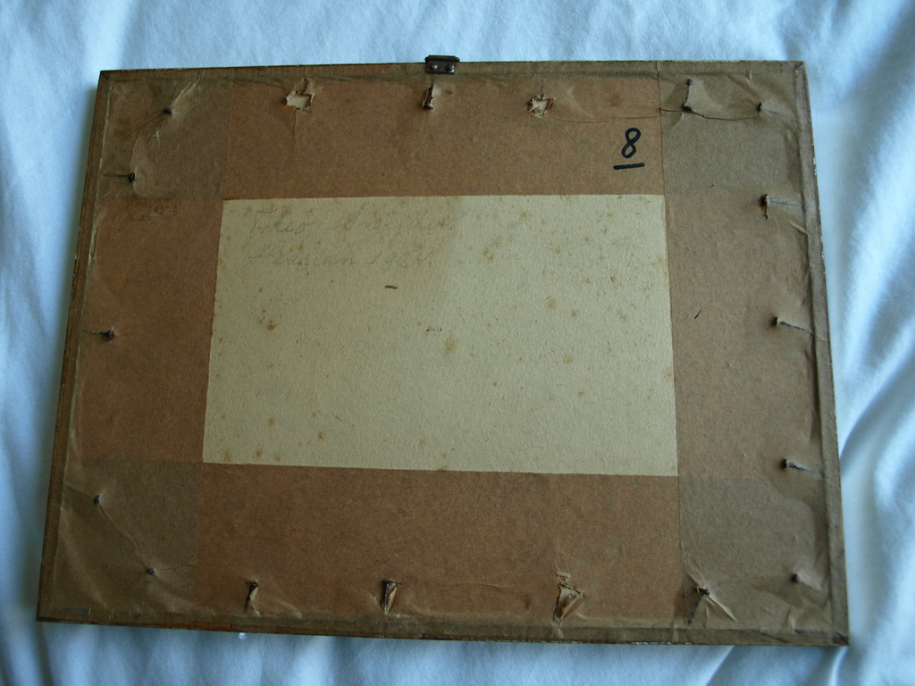 Onduidelijke signatuur : Tekening ,  Haarlem – ingelijst - 1924 kopen? Bied vanaf 1!