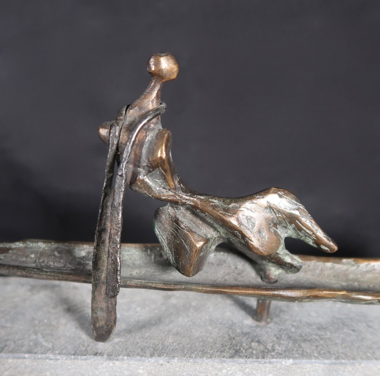 John Deckers: Bronzen beeld, Figuur op boot kopen? Bied vanaf 1!