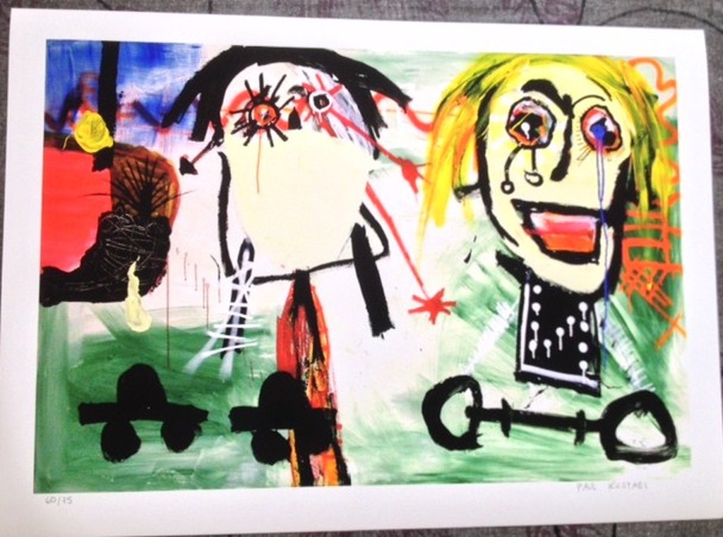 Paul Kostabi, Giclee, genummerd en handtekening in potlood. kopen? Bied vanaf 1!