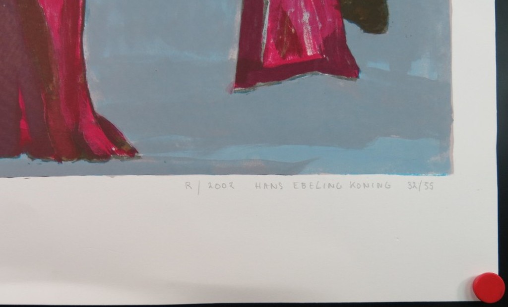 Hans Ebeling Koning: Litho, Bos (rechts)  kopen? Bied vanaf 1!