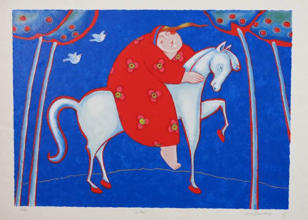 Ada Breedveld: Zeefdruk, Op stap (groot) verkocht voor € 60!