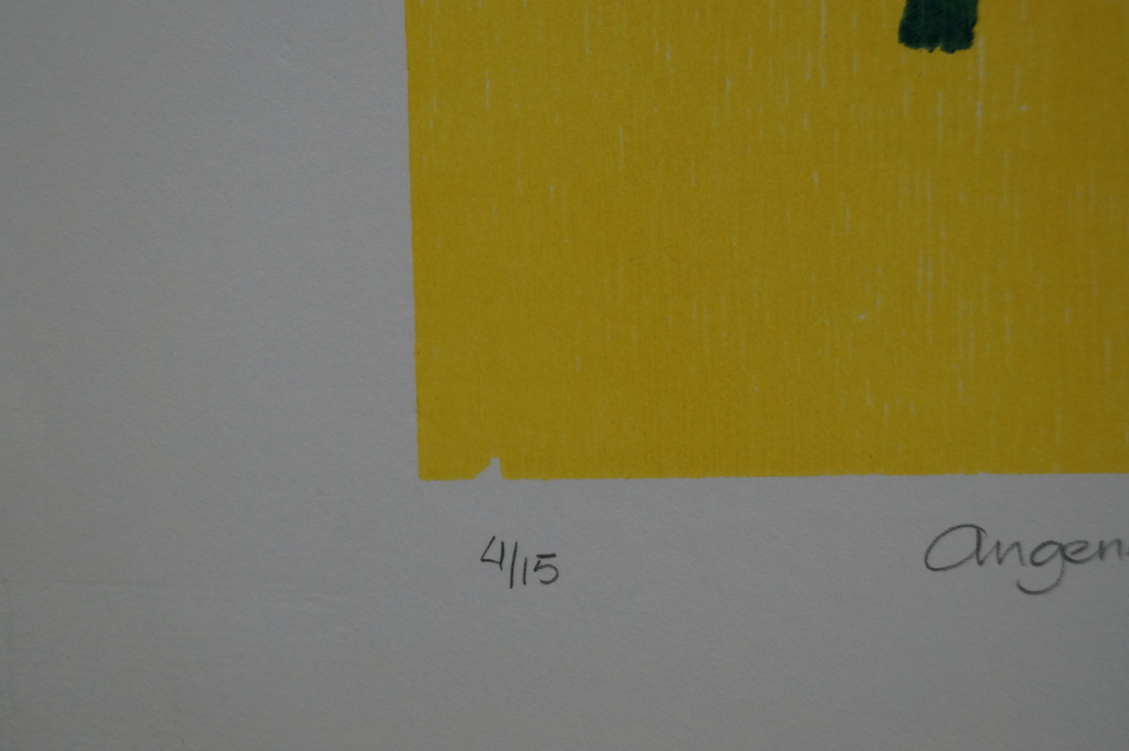 Angenelle Thijssen - gesigneerde houtsnede - vlucht door de tijd - stadsmuseum kopen? Bied vanaf 15!