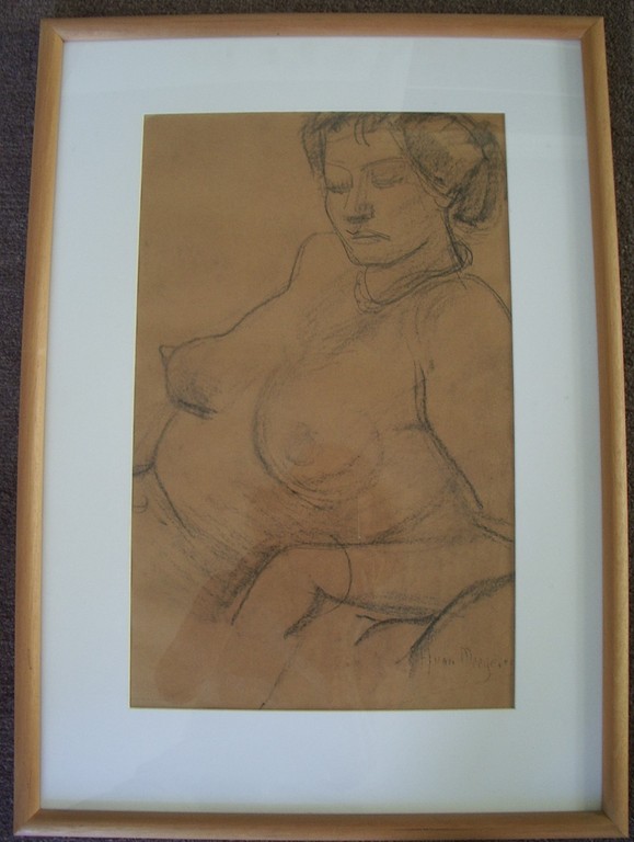 Han van Meegeren, houtskooltekening, vrouwelijk naakt verkocht voor € 600!