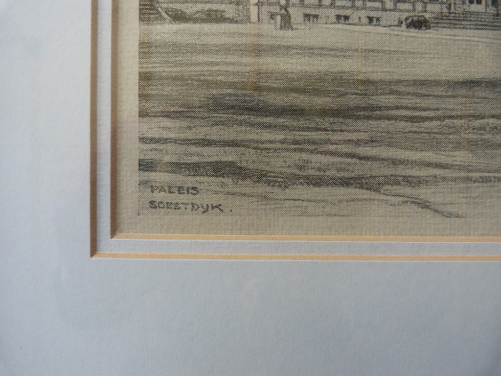 H.E.Roodenburg 1895-1987  -  ets  - Paleis Soestdijk. kopen? Bied vanaf 1!